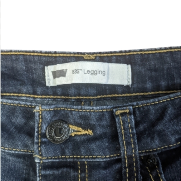 Levi's 535 Legging Dark Wash Jeans - Sz 11 Short - Picture 3 of 7